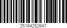 Código de barras (EAN, GTIN, SKU, ISBN): '25184252847'