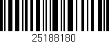 Código de barras (EAN, GTIN, SKU, ISBN): '25188180'