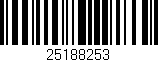 Código de barras (EAN, GTIN, SKU, ISBN): '25188253'