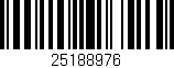 Código de barras (EAN, GTIN, SKU, ISBN): '25188976'