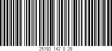Código de barras (EAN, GTIN, SKU, ISBN): '25192_142_0_28'