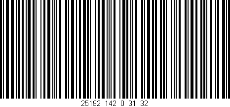 Código de barras (EAN, GTIN, SKU, ISBN): '25192_142_0_31/32'
