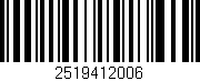Código de barras (EAN, GTIN, SKU, ISBN): '2519412006'
