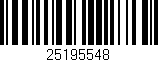 Código de barras (EAN, GTIN, SKU, ISBN): '25195548'