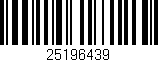 Código de barras (EAN, GTIN, SKU, ISBN): '25196439'