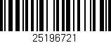 Código de barras (EAN, GTIN, SKU, ISBN): '25196721'
