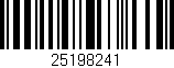 Código de barras (EAN, GTIN, SKU, ISBN): '25198241'