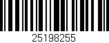 Código de barras (EAN, GTIN, SKU, ISBN): '25198255'