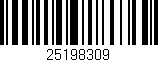 Código de barras (EAN, GTIN, SKU, ISBN): '25198309'