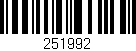 Código de barras (EAN, GTIN, SKU, ISBN): '251992'