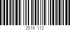 Código de barras (EAN, GTIN, SKU, ISBN): '2519/112'