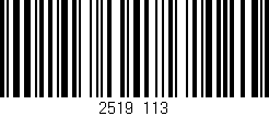 Código de barras (EAN, GTIN, SKU, ISBN): '2519/113'