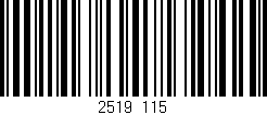 Código de barras (EAN, GTIN, SKU, ISBN): '2519/115'