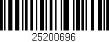 Código de barras (EAN, GTIN, SKU, ISBN): '25200696'