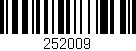 Código de barras (EAN, GTIN, SKU, ISBN): '252009'