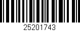 Código de barras (EAN, GTIN, SKU, ISBN): '25201743'