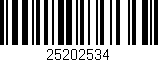 Código de barras (EAN, GTIN, SKU, ISBN): '25202534'