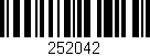 Código de barras (EAN, GTIN, SKU, ISBN): '252042'