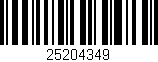 Código de barras (EAN, GTIN, SKU, ISBN): '25204349'