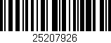 Código de barras (EAN, GTIN, SKU, ISBN): '25207926'