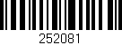 Código de barras (EAN, GTIN, SKU, ISBN): '252081'