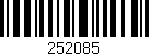 Código de barras (EAN, GTIN, SKU, ISBN): '252085'