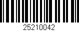 Código de barras (EAN, GTIN, SKU, ISBN): '25210042'