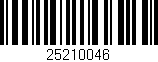 Código de barras (EAN, GTIN, SKU, ISBN): '25210046'