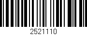 Código de barras (EAN, GTIN, SKU, ISBN): '2521110'