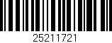 Código de barras (EAN, GTIN, SKU, ISBN): '25211721'