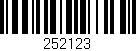 Código de barras (EAN, GTIN, SKU, ISBN): '252123'
