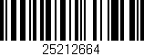 Código de barras (EAN, GTIN, SKU, ISBN): '25212664'