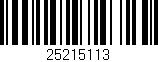 Código de barras (EAN, GTIN, SKU, ISBN): '25215113'