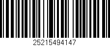 Código de barras (EAN, GTIN, SKU, ISBN): '25215494147'