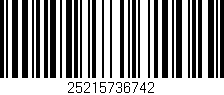 Código de barras (EAN, GTIN, SKU, ISBN): '25215736742'