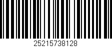 Código de barras (EAN, GTIN, SKU, ISBN): '25215738128'
