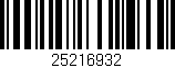 Código de barras (EAN, GTIN, SKU, ISBN): '25216932'