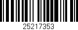 Código de barras (EAN, GTIN, SKU, ISBN): '25217353'