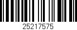 Código de barras (EAN, GTIN, SKU, ISBN): '25217575'