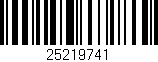 Código de barras (EAN, GTIN, SKU, ISBN): '25219741'