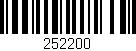 Código de barras (EAN, GTIN, SKU, ISBN): '252200'
