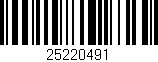 Código de barras (EAN, GTIN, SKU, ISBN): '25220491'