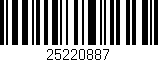 Código de barras (EAN, GTIN, SKU, ISBN): '25220887'