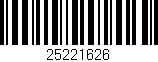 Código de barras (EAN, GTIN, SKU, ISBN): '25221626'
