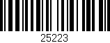 Código de barras (EAN, GTIN, SKU, ISBN): '25223'