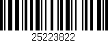 Código de barras (EAN, GTIN, SKU, ISBN): '25223822'