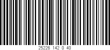 Código de barras (EAN, GTIN, SKU, ISBN): '25226_142_0_40'