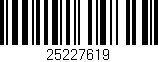 Código de barras (EAN, GTIN, SKU, ISBN): '25227619'