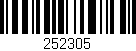 Código de barras (EAN, GTIN, SKU, ISBN): '252305'
