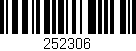 Código de barras (EAN, GTIN, SKU, ISBN): '252306'